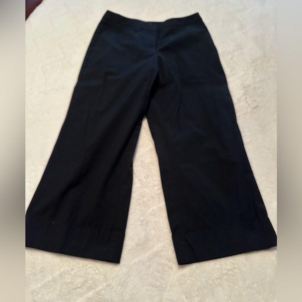 Vintage New York & Company capri Black Wide-Leg Pants